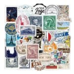 Vintage suitcase guitar waterproof graffiti stickers